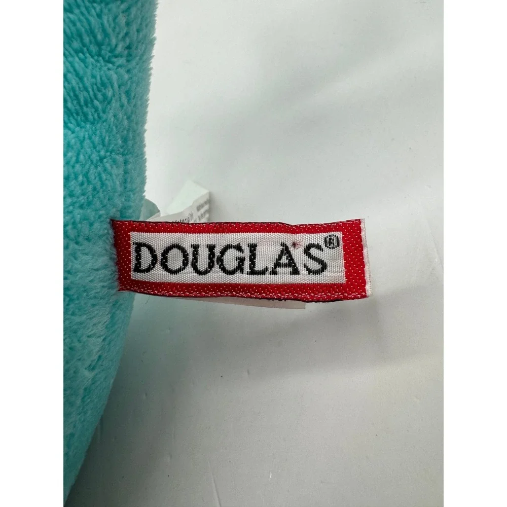 Douglas Narwhal Plush Toy‎ Kids 13 Inch Teal Blue Embroidered Sea Creature